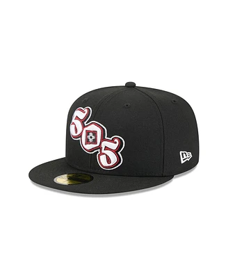 New Era Men's Black Albuquerque Isotopes Theme Nights 59FIFTY Fitted Hat