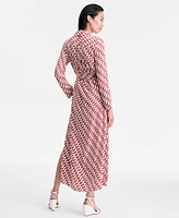 I.n.c. International Concepts Women's Printed Shirt Maxi Dress, Exclusively at Macy's