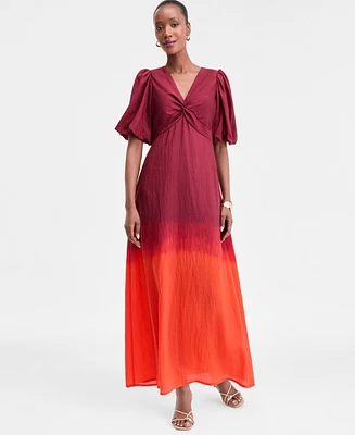 I.n.c. International Concepts Women's Ombre Twist-Front Maxi Dress, Exclusively at Macy's