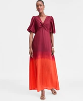 I.n.c. International Concepts Women's Ombre Twist-Front Maxi Dress, Exclusively at Macy's