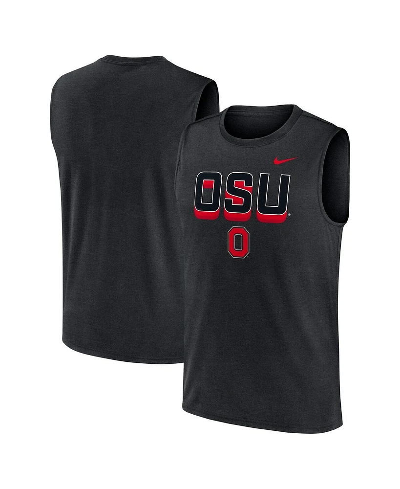 Nike Men's Black Ohio State Buckeyes Primetime Tricode Legend Performance Tank Top