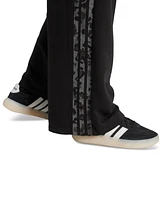 adidas Women's Leopard-Print Stripes Relaxed Wide-Leg Pants