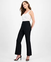 Kasper Women's High-Rise Pull-On Flare Pants
