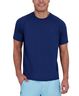 Spyder Men's Short Sleeve Waffle-Knit Crewneck Swim Shirt