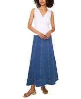 1.state Women's Overlapping V-Neck Sleeveless Knit Top