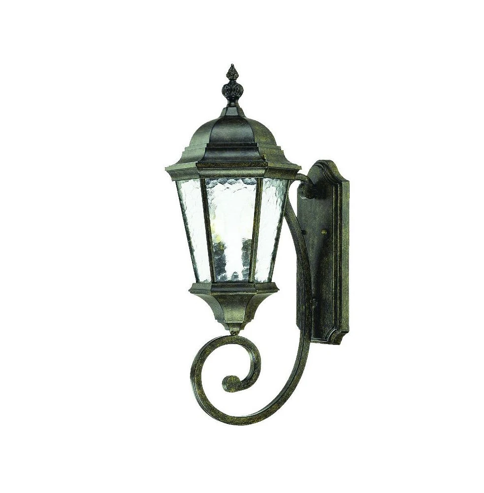 Two-Light Lantern Carousel Wall Light – Stylish Outdoor Wall Fixture