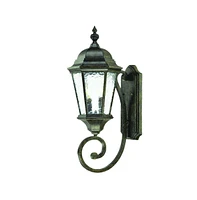Two-Light Lantern Carousel Wall Light – Stylish Outdoor Wall Fixture