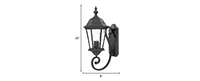 Decorative One Light Carousel Lantern Wall Light for Ambient Lighting