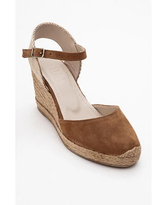 Sinta Suede Leather Platform Espadrille (Women)