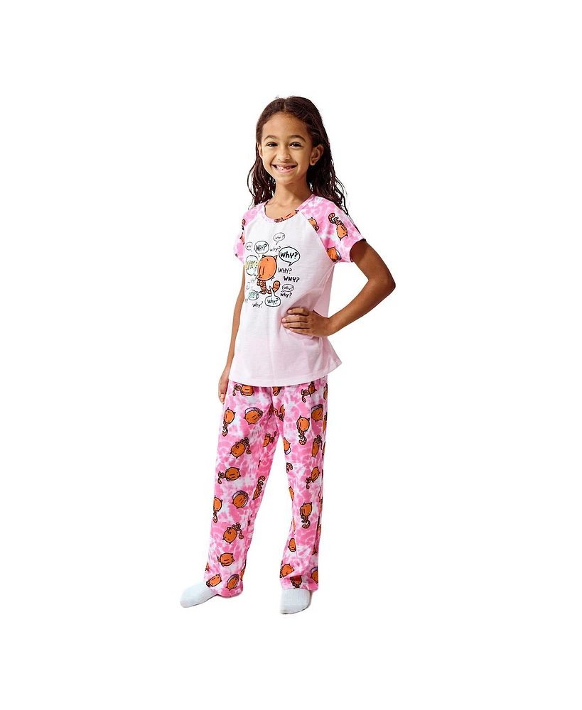 Dog Man Big Girls Pajama Set-14