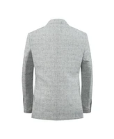 Elie Balleh Boys Silver Slim Fit Melange Jacket