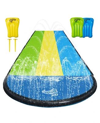 Wham-o Slip N Slide Triple Waver Rider with Boogie 18ft for Kids 5-12 Years Backyard Water Fun