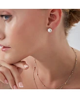 Spero London Baroque Pearl Irregular Stud Earring Sterling Silver