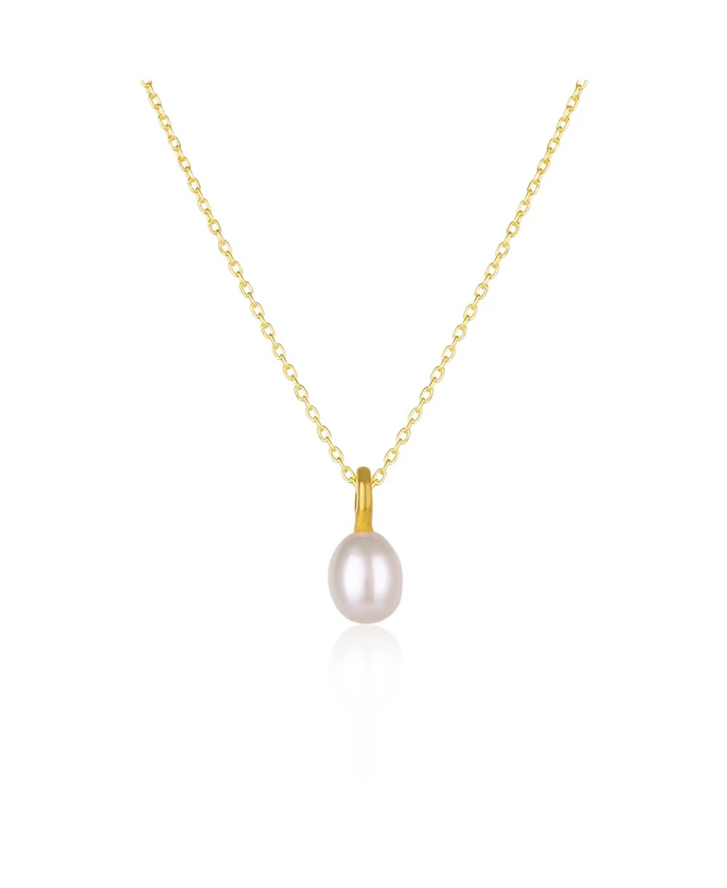 Spero London Treasures Baroque Seed Pearl Pendant Sterling Silver Necklace