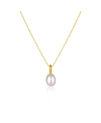 Spero London Treasures Baroque Seed Pearl Pendant Sterling Silver Necklace