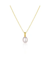Spero London Treasures Baroque Seed Pearl Pendant Sterling Silver Necklace