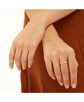 Spero London Braided Design Adjustable Sterling Silver Band Ring