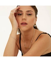 Spero London Treated Freshwater Cultured Baroque Pearl Hoop Earrings
