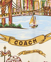 Coach Women's New York Map Print Silk Square Scarf