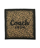 Coach Women's Script Leopard Print Silk Bandana Scarf