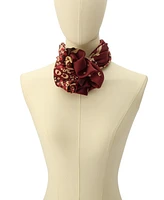 Coach Women's Horse and Carriage Tea Rose Printed Silk Scarf