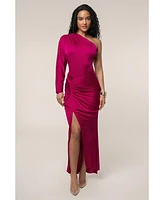 Jluxlabel Women's One Shoulder Shirred Bodysuit