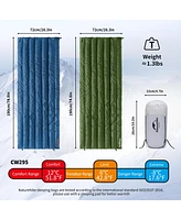 Naturehike Ultralight Backpacking Down Sleeping Bag for Adults, 650 Fill Power Sleeping Bag 20oz for 42-52 , Compact Lightweight Sleeping Bags for Hik