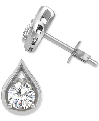 Diamond Teardrop Shape Stud Earrings (5/8 ct. t.w.) 14k Gold
