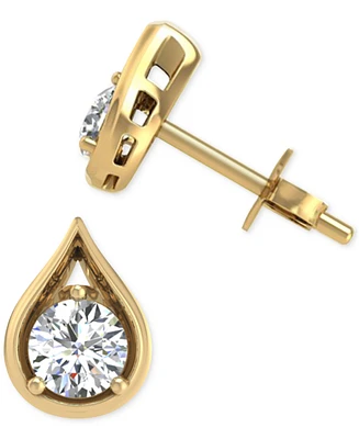 Diamond Teardrop Shape Stud Earrings (5/8 ct. t.w.) in 14k Gold