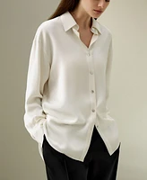 Lilysilk Women's The One Relaxed Fit Silk Shirt