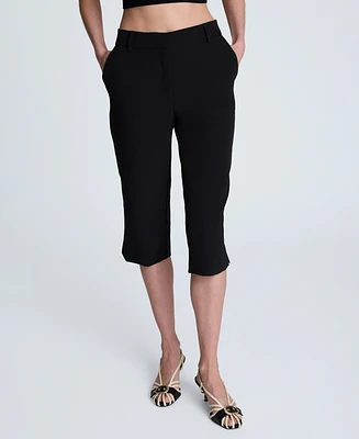 Kenneth Cole Women's Mid-Rise Pedal Pusher Pants