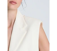 Kenneth Cole Women's Luxe Twill Triple-Pocket Vest