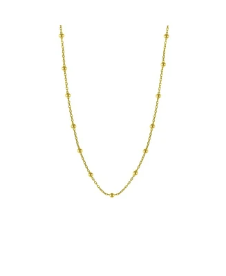 Spero London Bead Chain Sterling Silver Satellite Necklace