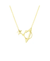 Spero London Sterling Silver Saturn Necklace