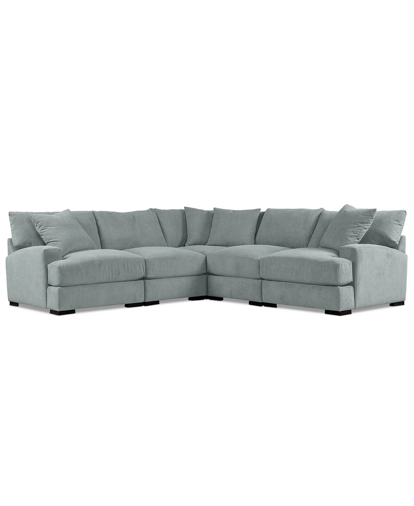 Rhyder 111" 5-Pc. Fabric L Sectional, Exclusively at Macy's