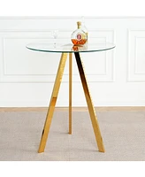 Luxe Green Velvet Bar Chairs (Set of 5) with Gold Metal Legs