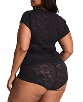 Adore Me Plus Yoko T-Shirt And Shortie Set