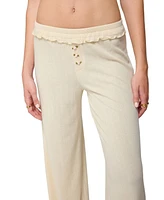 Edikted Women's Posy Ruffle Pointelle Pants