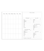 Woah! Undated 7.5"x10.25" Monthly Wedding Planner