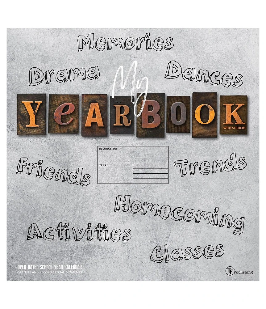 My Year Book Undated Memory 12"x12" Wall Calendar