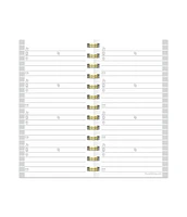 Gray Spiral Address Book