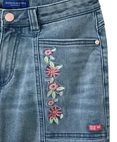 Scotch & Soda Big Girls Stretch Slub Denim Jeans