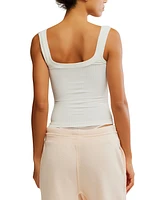 Free People Women's Clean Slate Sleeveless Henley Top