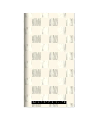 2026-2027 Checkerboard Small Monthly Pocket Planner