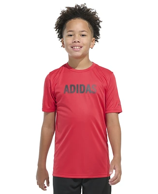 adidas Big Boys Short-Sleeve Gradient Logo Graphic T-Shirt