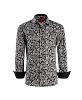 Elie Balleh Big Boys Slim Fit Paisley Print Shirt