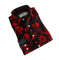 Elie Balleh Big Boys Navy Floral Shirt