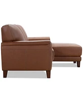 Ashlinn 2-Pc. Leather Chaise Sofa, Exclusively at Macy's
