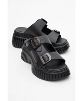 Joanes Leather Two-Strap Platform Sandal (Women)