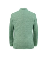 Elie Balleh Boys Olive Slim Fit Melange Jacket